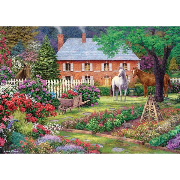 Art Puzzle Puzzle Giardino Con Cavalli 1500 Pezzi-image