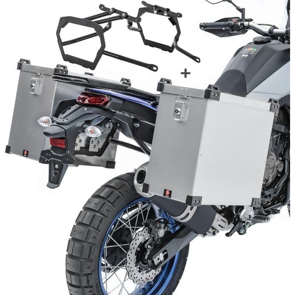 Valigia In Alluminio Per Yamaha Tenere 700 / Rally 19-25 Namib 40L Con Vano Bagagli-image