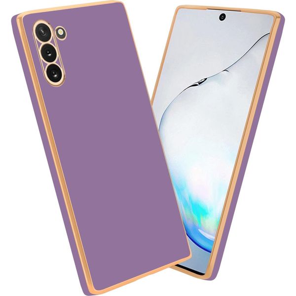 Cadorabo Custodia Protettiva Per Samsung Galaxy Note 10 Cover In Viola Custodia Del Telefono Cellulare Tpu Silicone Fotocamera Custodia Di Protezione Caso-image
