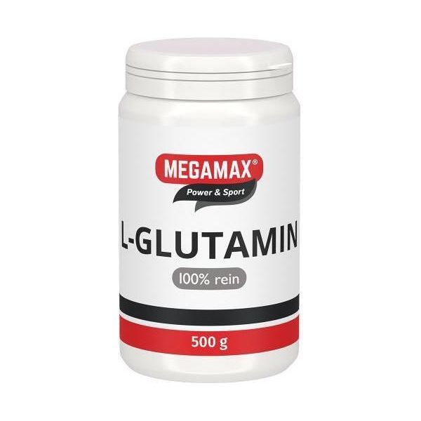 Megamax Power & Sport 100 % Pura L-Glutammina In Polvere, 500 G Polvere-image
