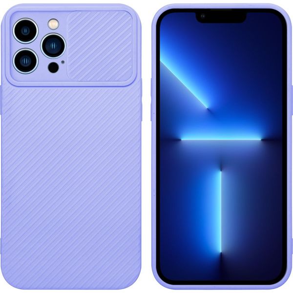 Cadorabo Custodia Per Apple Iphone 13 Pro Max Custodia Protettiva In Viola Custodia Per Telefono Cellulare Custodia Tpu Custodia Cover Camera Protection-image