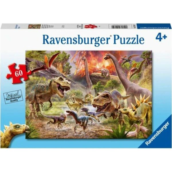 Ravensburger Puzzle Dinosauri In Fuga 60 Pezzi-image