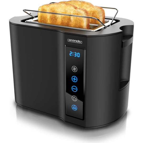 Tostapane Arendo A Fessura Corta, Attacco Per Rotolo Di Pane, Involucro Isolato Termicamente, Display, Touch-image