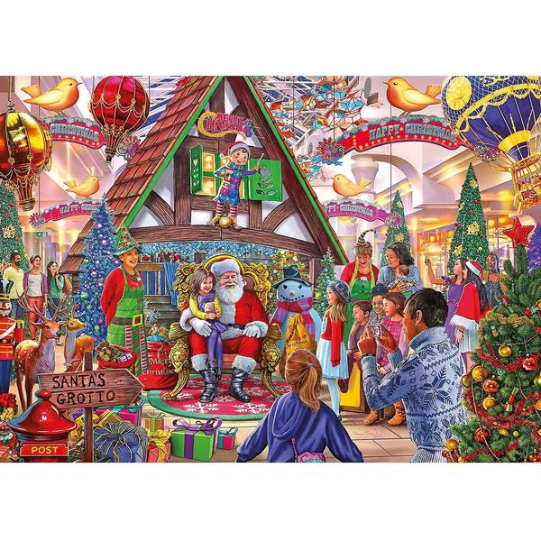 Puzzle Gibsons Visita A Babbo Natale 1000 Pezzi-image