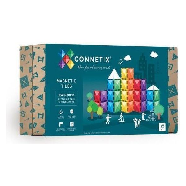 Connetix Set Di Piastrelle Magnetiche Quadrate 18 Pezzi-image
