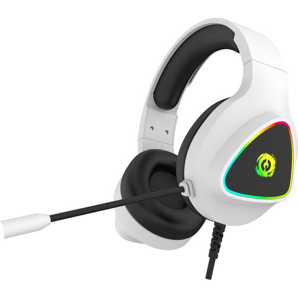 Canyon Gaming Headset Shadder GH-6, Retroilluminazione Rgb, Usb + Jack Da 3,5 Mm, Cavo Da 2 M, Bianco-image