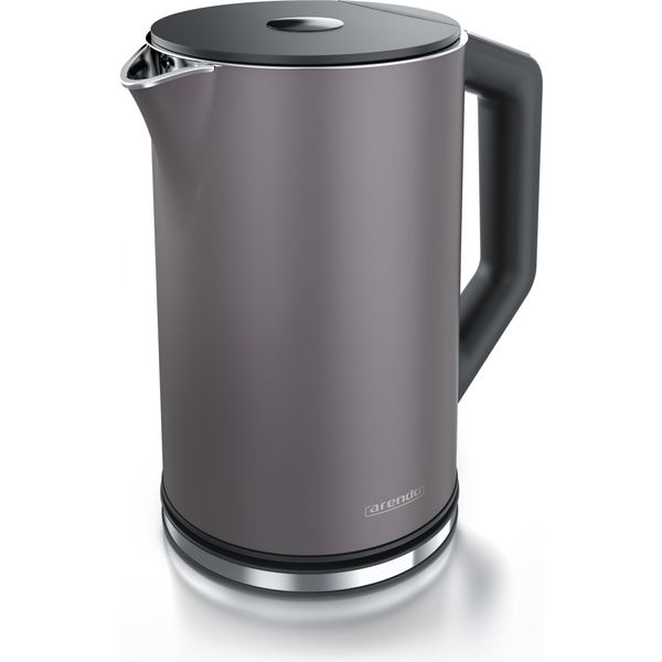 Bollitore Arendo, 1,5 L, 2200 W, Acciaio Inox, Doppia Parete, Impostazione Temperatura 40° - 100 °C Con Display,-image
