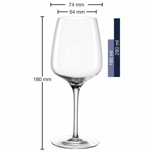 Leonardo Rieslingglas Cesti, Weinglas, WeißWeinglas, Kristallglas, 280 Ml, 061965-image
