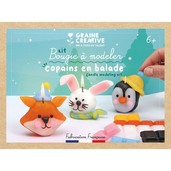 Graine Set Creativo Di Candele Animali Amici - Set Di Cera Creativa-image
