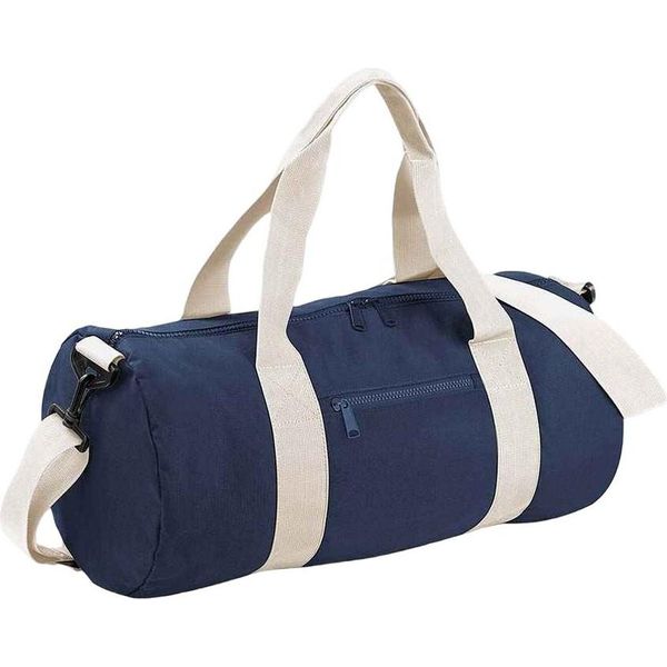 Bagbase - Borsa Da Viaggio "Original"", 20L RW9387 (Taglia Unica) (Blu Scuro/Bianco Naturale)"-image