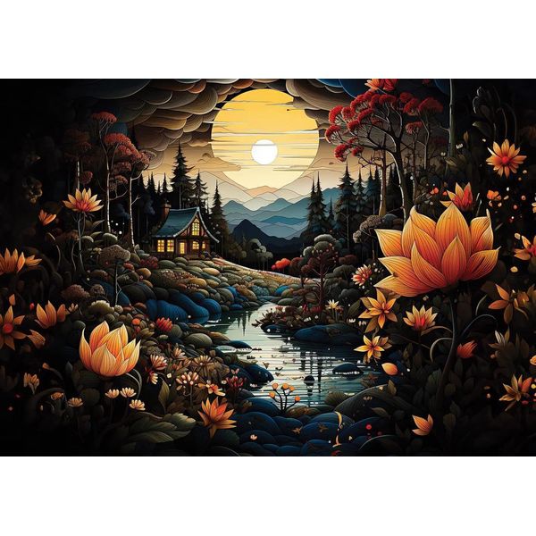 Puzzle D'arte Bellezze Notturne - 1000 Pezzi-image