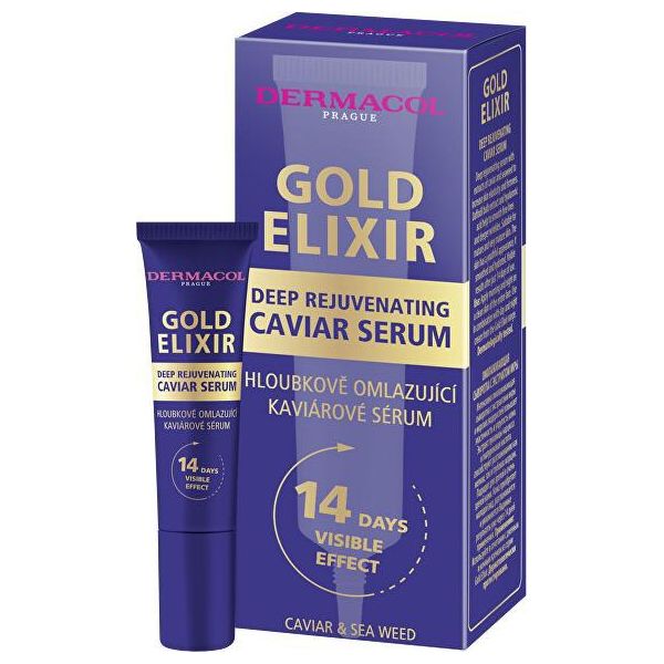 Dermacol Gold Elixir SéRum Siero Di Caviale Ringiovanente Profondo 12 Ml-image