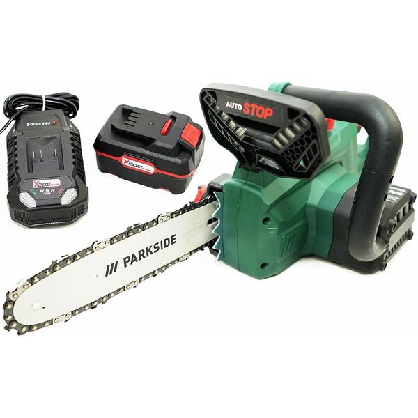 Parkside® 20 V Sega A Catena A Batteria Pksa 20-Li / Incl. Batteria (4 Ah) E Caricabatteria (4,5 A)-image