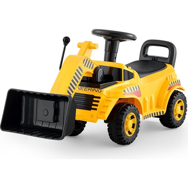 Vevor Escavatore Da Seduti, Escavatore Per Bambini, Escavatore Bulldozer Giocattolo Con Protezione Antiribaltamento E Vano Portaoggetti Sotto Il Sedile, Escavatore Cavalcabile Con Capacità Di Carico Di 25 Kg, Girello Per Bambini Da 19 A 36 Mesi, Giallo-image