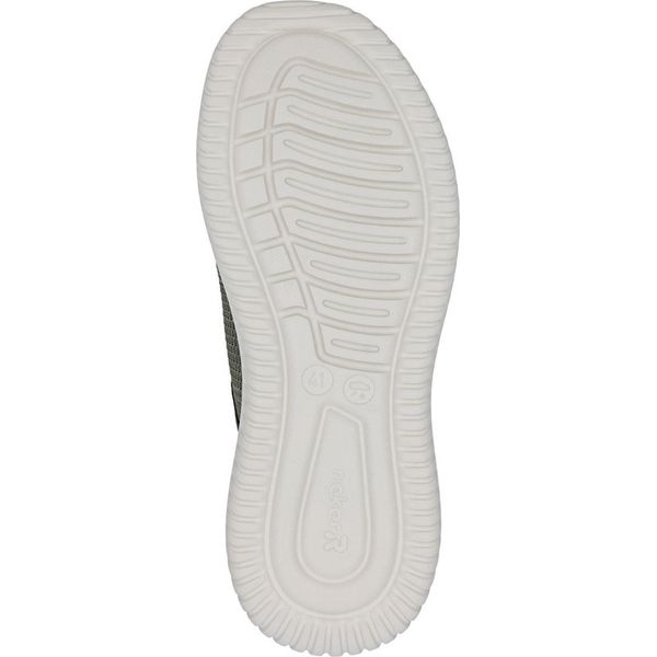 Rieker Scarpa Da Ginnastica Da Uomo Con Elastico Comfort Larghezza G 1/2 B9651, Misura:42 Eu, Colore:Verde-image