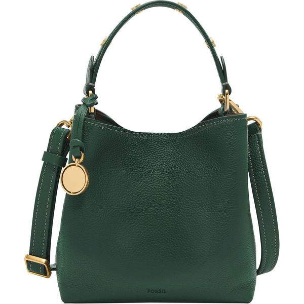 Fossil Borsa A Tracolla Borsetta Jessie Bucket Crossbody Bag Viridian Verde Scuro-image