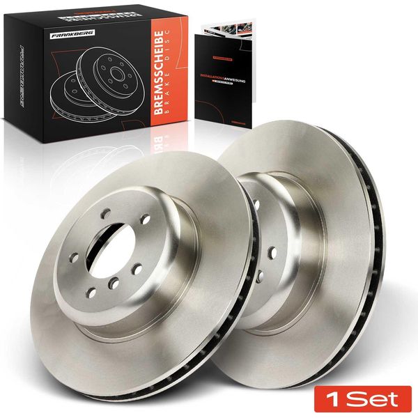 Frankberg 2X Dischi Freno Asse Anteriore Per Bmw Serie 5 Touring E60 E61 Serie 6 Cabrio E63 E64 2003-2010-image