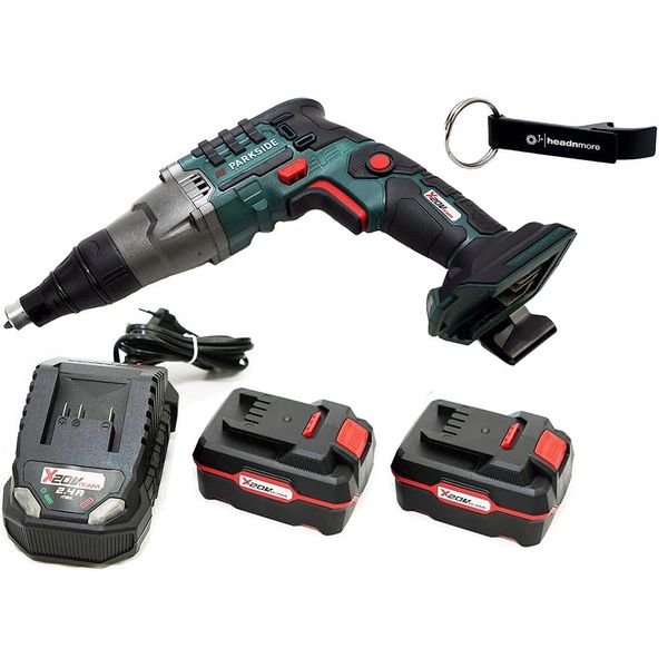 Parkside® Avvitatore A Batteria Da 20 V Per Cartongesso Ptbsa 20-Li / Incl. 2 Batterie (4 Ah) E Caricabatterie (2,4 A)-image
