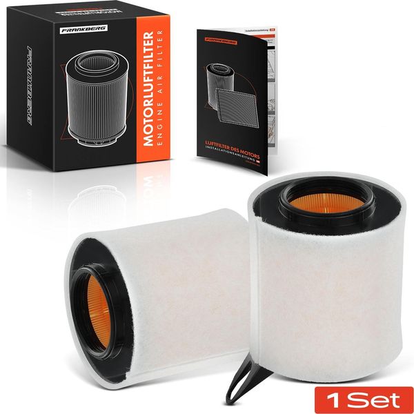 Frankberg 2X Elemento Filtrante Aria Per Bmw Serie 1 E81 E87 116I Serie 3 E90 E91 E92 316I 1.6L 04-13-image