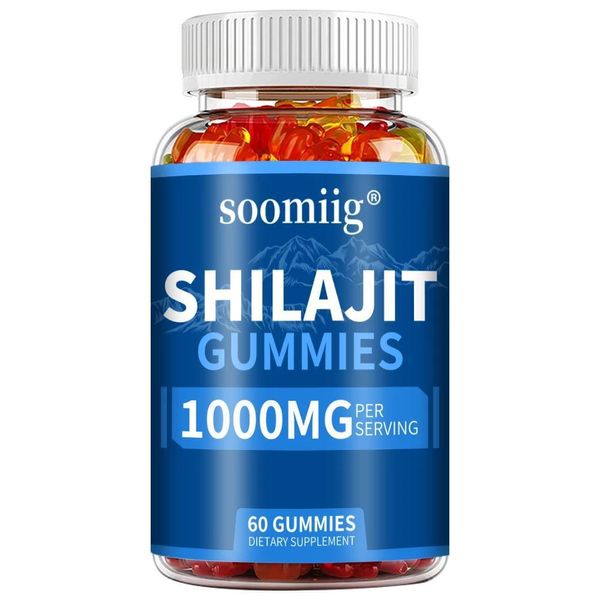 Shilajit Gummies 1000Mg (60 Orsetti Gommosi) Integratore Alimentare, Energia, Resistenza, Circolazione, Sistema Immunitario, Metabolismo-image