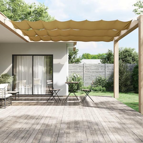 Maison Exclusive - Tenda Da Sole Verticale Beige 100X1000 Cm Tessuto Oxford-image