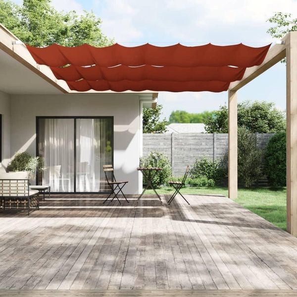 Maison Exclusive - Tenda Da Sole Verticale Terracotta 180X800 Cm Tessuto Oxford-image
