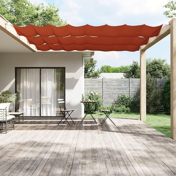 Maison Exclusive - Tenda Da Sole Verticale Terracotta 60X1000 Cm Tessuto Oxford-image