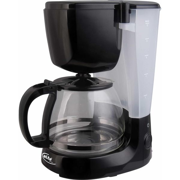 Elta Caffettiera A Filtro In Acciaio Inox Caffettiera A Caraffa In Vetro Macchina Da Caffè-image