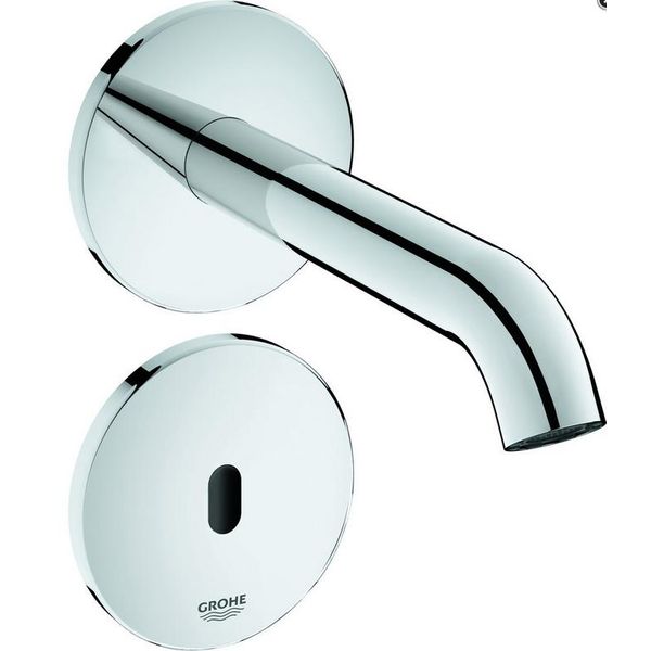 Grohe Essence E Robinetterie Murale éLectronique à Infrarouge Pour Lavabos, Saillie 182Mm, Alimentation Secteur, DifféRents Programmes, Sans MéLangeur, 36447000, 36447000-image