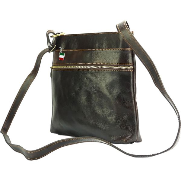 Florence Borsa A Tracolla In Pelle Borsa A Tracolla Marrone OTF145N-image