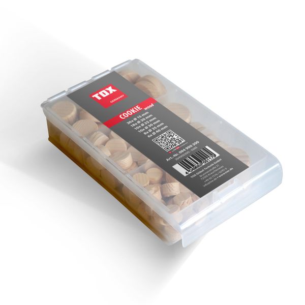 Tox 094900300 Tox QuerholzpläTtchen-Sortiment Cookie Wood Mini 82 Tlg.-image
