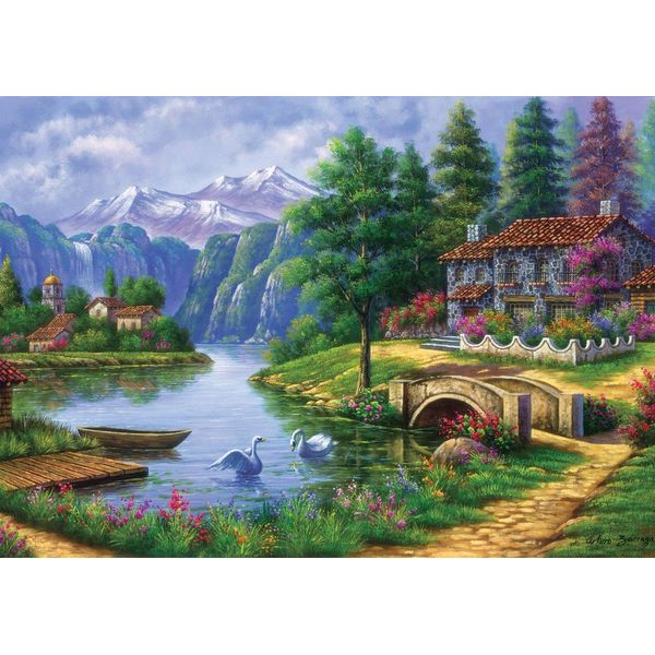 Art Puzzle Puzzle Villaggio Sul Lago 1500 Pezzi-image