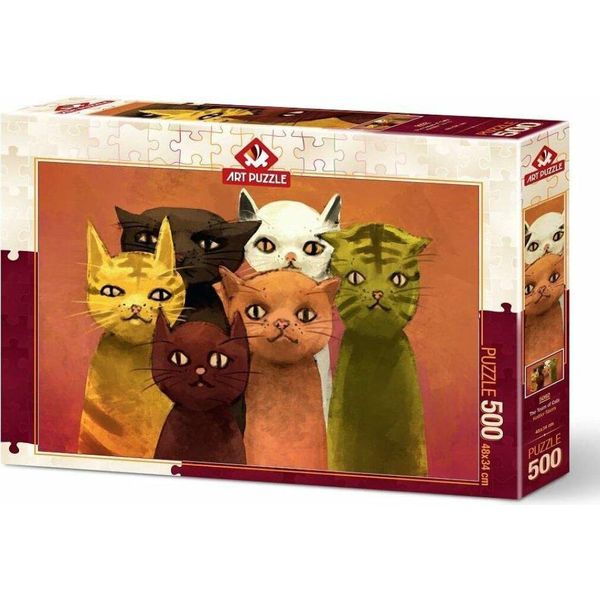 Art Puzzle Puzzle Squadra Di Gatti 500 Pezzi-image