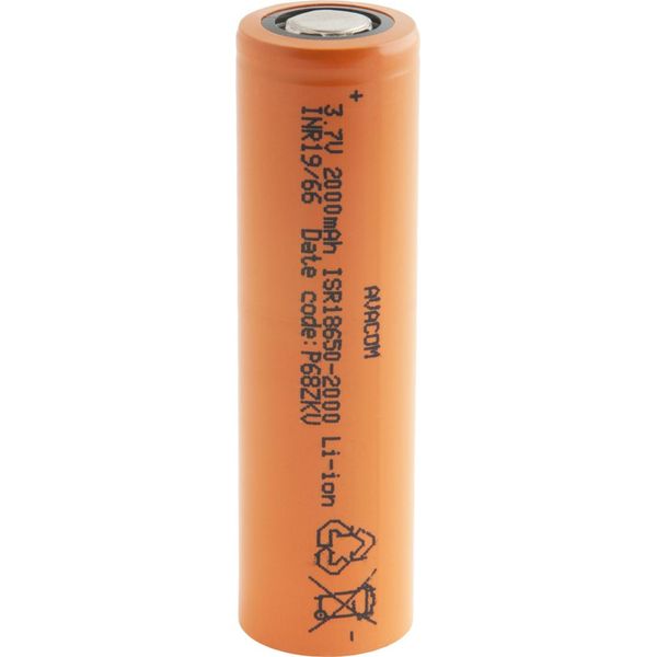Batteria Industriale Ricaricabile Avacom 18650 2000Mah 3,7V Li-Ion-image