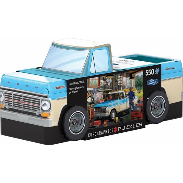Eurographics Puzzle Pickup Truck In Blechdose, Smart Cut, 550 Teile, 48 X 33 Cm, 8551-5781-image