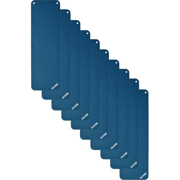 10X Oliver Tappetino Da Ginnastica Con Occhielli 180 X 60 X 1,5 Cm - Blu-image