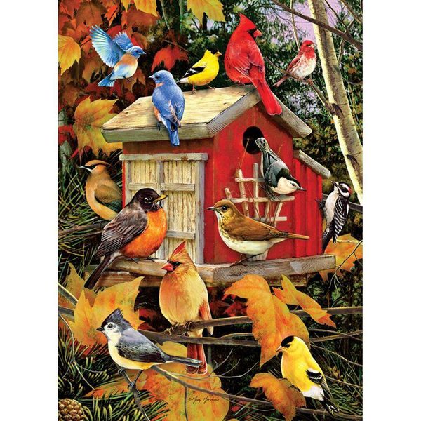 Cobble Hill Puzzle Xxl Pezzi Autumn Birdhouse 500 Pezzi-image