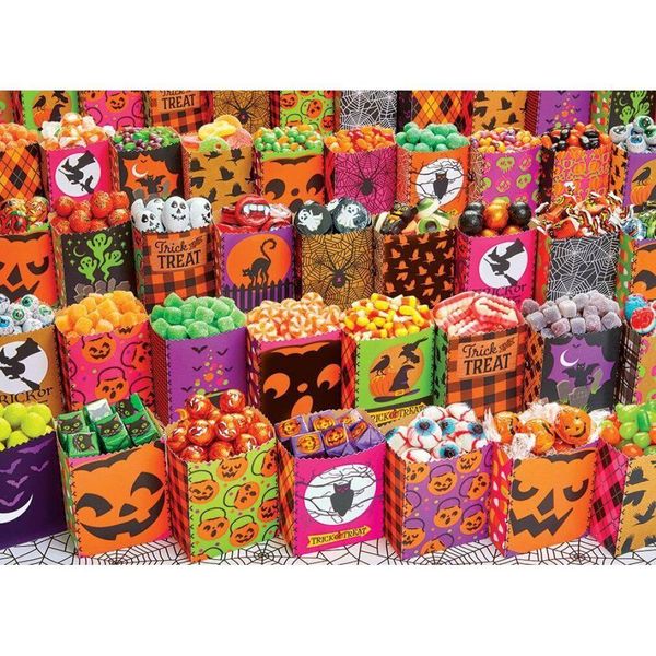 Cobble Hill Halloween Sü ß Igkeiten Puzzle 500 Pezzi-image