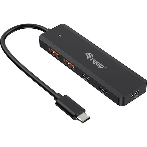 Equip 128966 Equip Hub USB-C A 4 Porte->2Xusb3.2/2Xusb-C/Usb-C 10Gbps Nero-image
