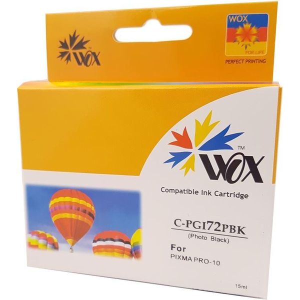 Wox Photo Black Canon PGI72PBK Cartuccia D'inchiostro Sostitutiva 6403B001 PGI-72PBK-image
