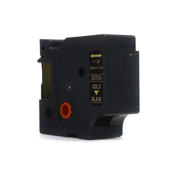 Jetworld Nastro Di Ricambio Dymo D1 Oro Su Nero, 24 Mm X 7 M (53724)-image