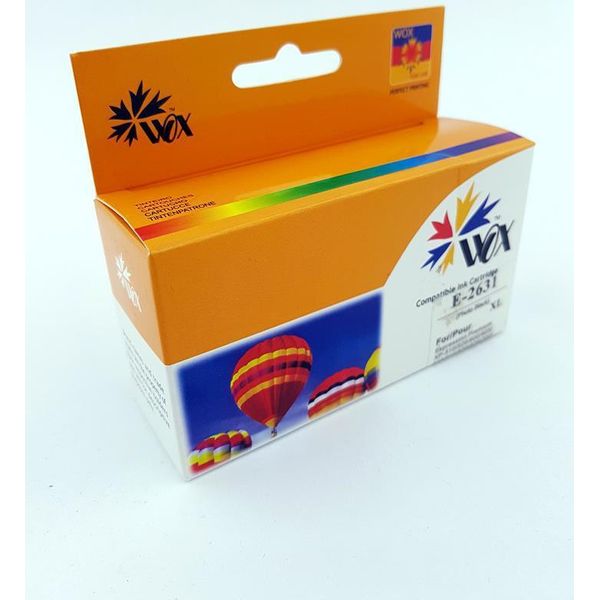 Inchiostro Nero Wox Photo Epson T2631 (26XL) Di Ricambio C13T26314010-image