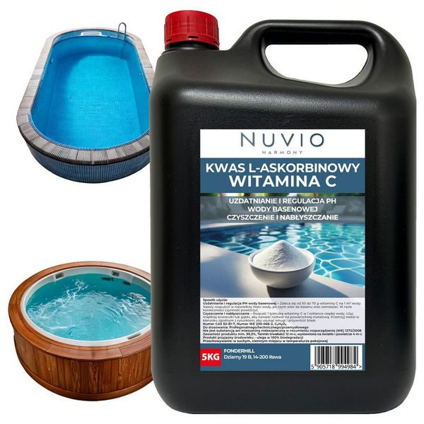 Vitamina C (Acido L-Ascorbico) Per Piscine - 5 Kg | Nuvio-image