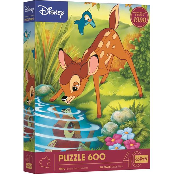 Trefl Puzzle JubiläUm Bambi, 40 Jahre Disney, Kinderpuzzle, 600 Teile, 37600-image