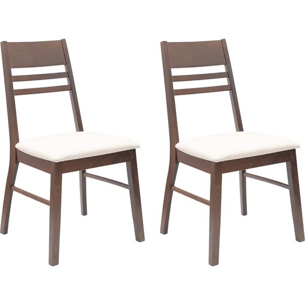 Vidaxl Sedie Da Pranzo 2 Pezzi Marrone Chiaro 43 X 54 X 89 Cm-image
