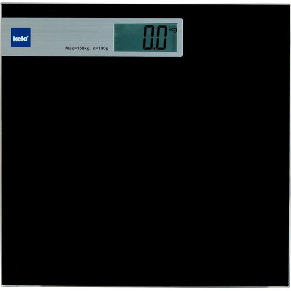 Kela 21298 Graphito Bilancia Pesapersone Elettronica, Portata Massima 150 Kg, Display Informativo Lcd-image