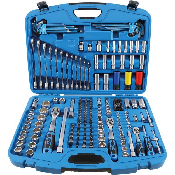 Set Di Chiavi A Bussola "Gear Lock"" | Azionamento 6,3 Mm (1/4"") / 10 Mm (3/8"") / 12,5 Mm (1/2"") | 218 Pz."-image