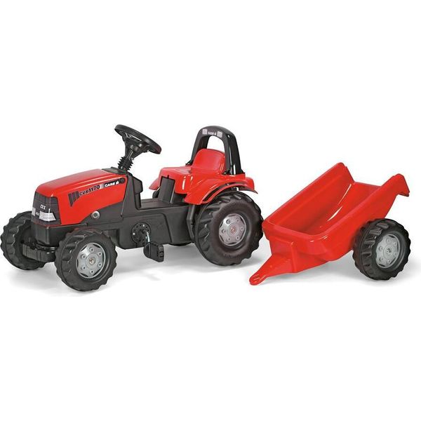 Rolly Toys Trattore A Pedali Con Rimorchio Rollykid Case 1170 Cvx-image