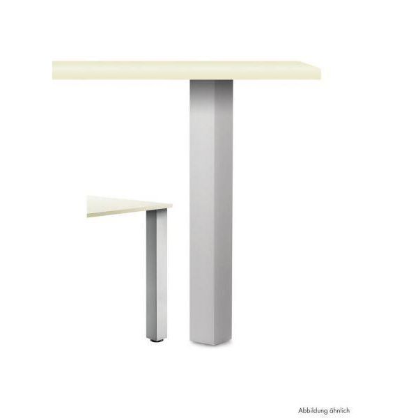Naber 3013028 Gamba Quadrata 1070 Mm Rhodos Alluminio, Gamba Di Supporto, Acciaio Inox Colorato-image