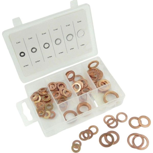 Set Di 80 Rondelle Diverse In Rame-image